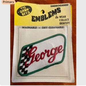 Emblems Patch 'The Show Offs' vintage 70s name George